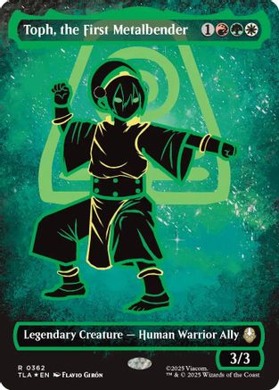 Image of Toph, the First Metalbender (Borderless) (Neon Ink Foil) [Avatar: The Last Airbender]