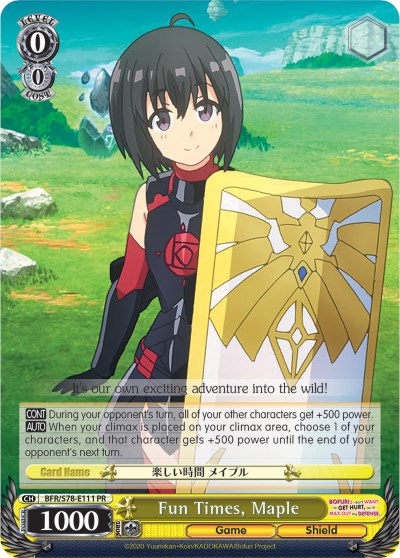 Image of Fun Times, Maple (BFR/S78-E111 PR) [BOFURI: I Don't Want to Get Hurt, so I'll Max Out My Defense]