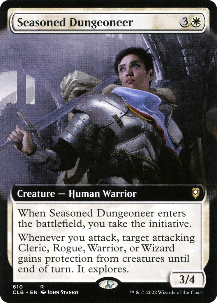 Image of Seasoned Dungeoneer (Extended Art) [Commander Legends: Battle for Baldur's Gate]