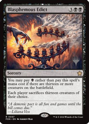 Image of Blasphemous Edict (Promo Pack) [Edge of Eternities Promo Pack]