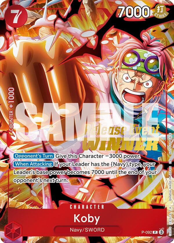 Image of Koby (OP12 Release Event Winner) [One Piece Promotion Cards]