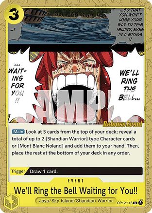 Image of We'll Ring the Bell Waiting for You!! [Legacy of the Master Release Event Cards]