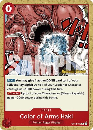 Image of Color of Arms Haki [Legacy of the Master Release Event Cards]