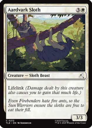 Image of Aardvark Sloth [Avatar: The Last Airbender: Eternal-Legal]