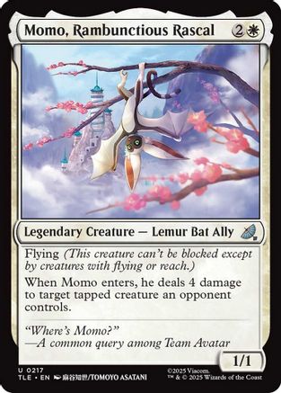 Image of Momo, Rambunctious Rascal [Avatar: The Last Airbender: Eternal-Legal]