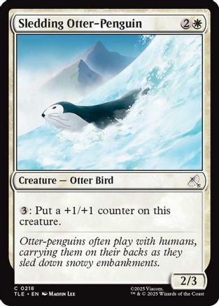 Image of Sledding Otter-Penguin [Avatar: The Last Airbender: Eternal-Legal]