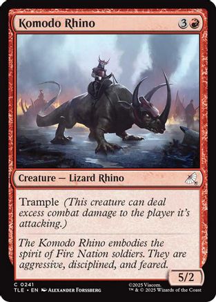 Image of Komodo Rhino [Avatar: The Last Airbender: Eternal-Legal]