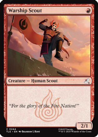 Image of Warship Scout (0244) [Avatar: The Last Airbender: Eternal-Legal]
