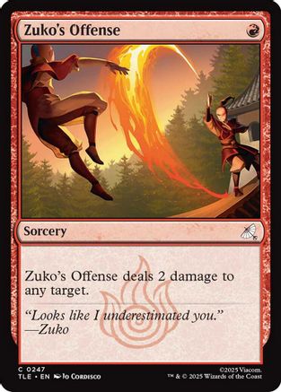Image of Zuko's Offense [Avatar: The Last Airbender: Eternal-Legal]