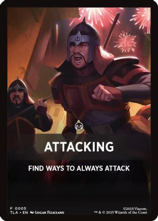 Image of Attacking Theme Card [Avatar: The Last Airbender Tokens]