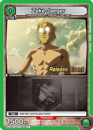 Image of Zeke Jaeger (045) (UE10BT/AOT-1-045) - UE10BT Attack on Titan Release Event Cards