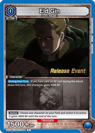 Image of Eld Gin (UE10BT/AOT-1-004) - UE10BT Attack on Titan Release Event Cards