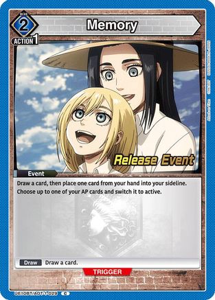 Image of Memory (UE10BT/AOT-1-029) - UE10BT Attack on Titan Release Event Cards