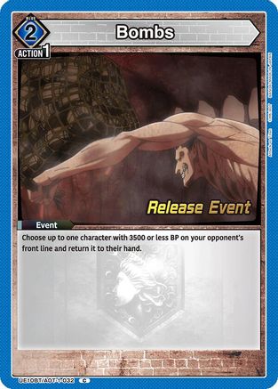 Image of Bombs (UE10BT/AOT-1-032) - UE10BT Attack on Titan Release Event Cards