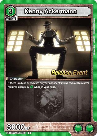 Image of Kenny Ackermann (035) (UE10BT/AOT-1-035) - UE10BT Attack on Titan Release Event Cards