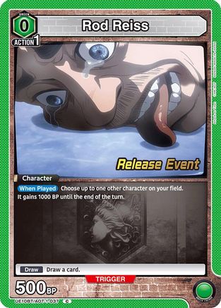 Image of Rod Reiss (UE10BT/AOT-1-037) - UE10BT Attack on Titan Release Event Cards