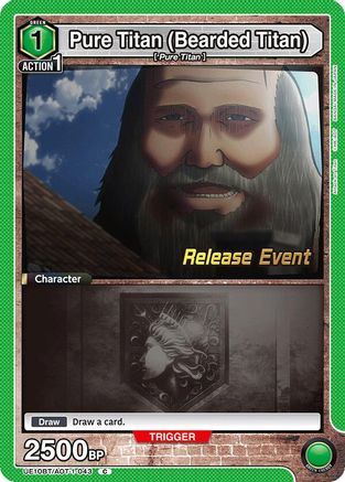 Image of Pure Titan (Bearded Titan) (UE10BT/AOT-1-043) - UE10BT Attack on Titan Release Event Cards