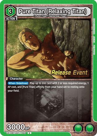 Image of Pure Titan (Relaxing Titan) (UE10BT/AOT-1-049) - UE10BT Attack on Titan Release Event Cards