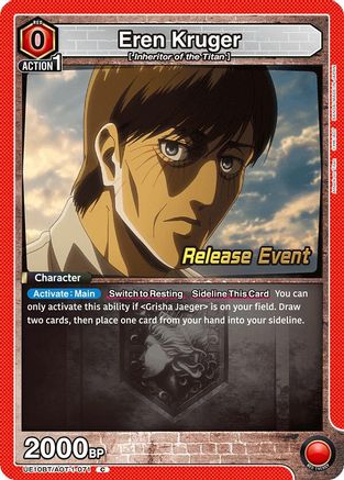 Image of Eren Kruger (UE10BT/AOT-1-071) - UE10BT Attack on Titan Release Event Cards