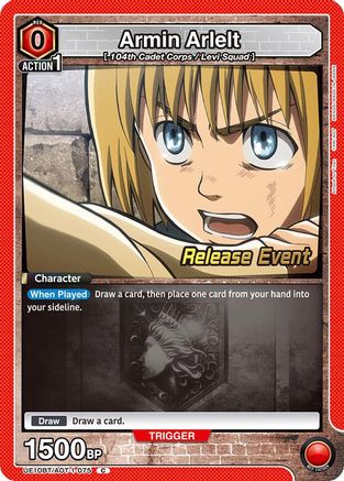 Image of Armin Arlelt (075) (UE10BT/AOT-1-075) - UE10BT Attack on Titan Release Event Cards