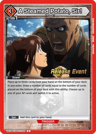 Image of A Steamed Potato, Sir! (UE10BT/AOT-1-100) - UE10BT Attack on Titan Release Event Cards
