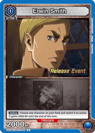 Image of Erwin Smith (001) (UE10BT/AOT-1-001) - UE10BT Attack on Titan Release Event Cards