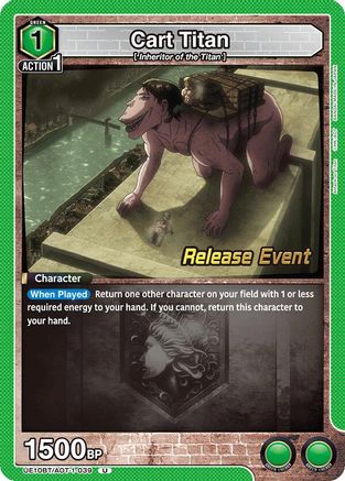 Image of Cart Titan (UE10BT/AOT-1-039) - UE10BT Attack on Titan Release Event Cards
