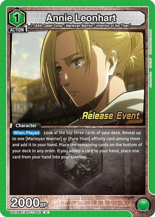 Image of Annie Leonhart (051) (UE10BT/AOT-1-051) - UE10BT Attack on Titan Release Event Cards