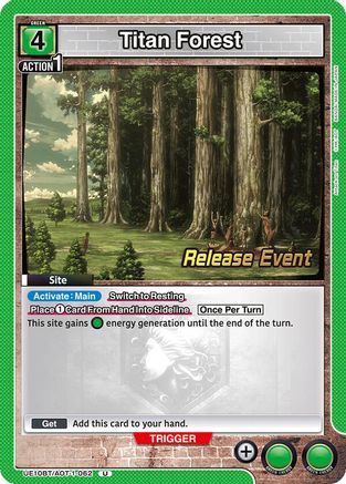 Image of Titan Forest (UE10BT/AOT-1-062) - UE10BT Attack on Titan Release Event Cards