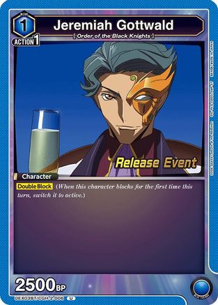Image of Jeremiah Gottwald (UEX03BT/CGH-2-006) - UEX03BT CODE GEASS Lelouch of the Rebellion Vol2 Release Event Cards
