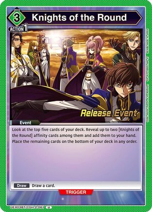 Image of Knights of the Round (UEX03BT/CGH-2-061) - UEX03BT CODE GEASS Lelouch of the Rebellion Vol2 Release Event Cards