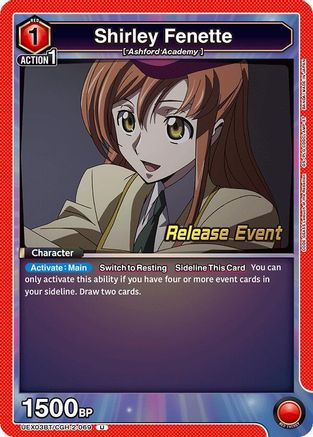 Image of Shirley Fenette (UEX03BT/CGH-2-069) - UEX03BT CODE GEASS Lelouch of the Rebellion Vol2 Release Event Cards