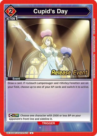 Image of Cupid's Day (UEX03BT/CGH-2-073) - UEX03BT CODE GEASS Lelouch of the Rebellion Vol2 Release Event Cards