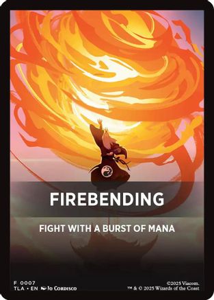 Image of Firebending Theme Card (0007) [Avatar: The Last Airbender Tokens]