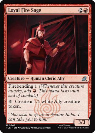 Image of Loyal Fire Sage [Avatar: The Last Airbender: Eternal-Legal]