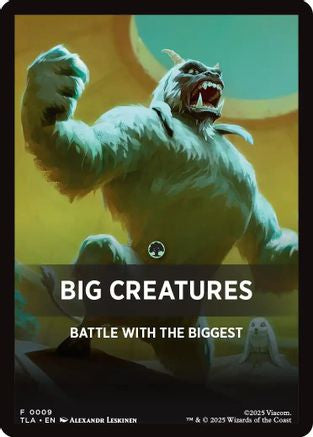 Image of Big Creatures Theme Card [Avatar: The Last Airbender Tokens]