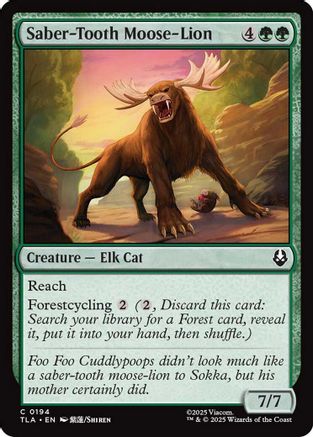 Image of Saber-Tooth Moose-Lion [Avatar: The Last Airbender]