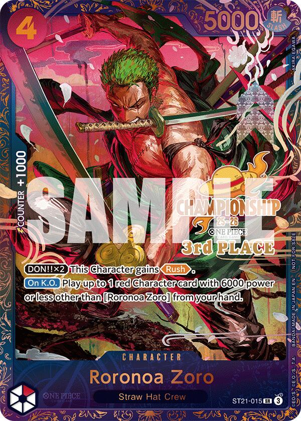 Image of Roronoa Zoro (CS 25-26 3rd Place) [One Piece Promotion Cards]