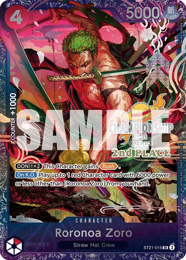 Image of Roronoa Zoro (CS 25-26 2nd Place) [One Piece Promotion Cards]