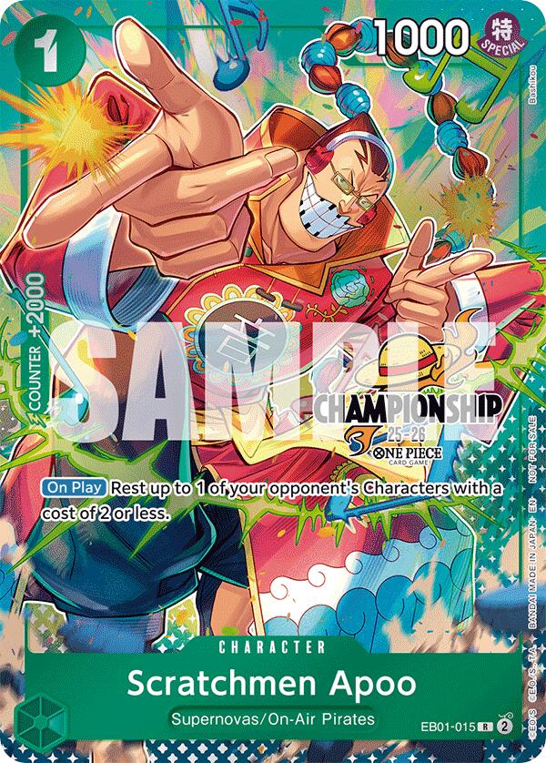 Image of Scratchmen Apoo (CS 25-26 Celebration Pack) [One Piece Promotion Cards]