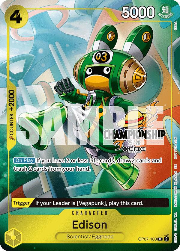 Image of Edison (CS 25-26 Celebration Pack) [One Piece Promotion Cards]