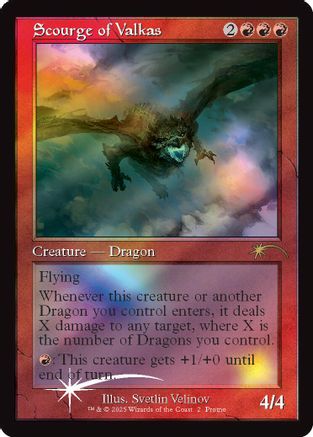 Image of Scourge of Valkas (Retro Frame) [MagicFest 2024]