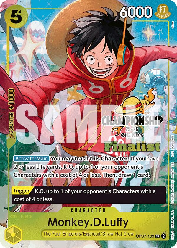 Image of Monkey.D.Luffy (CS 25-26 Finalist Card Set 1) [One Piece Promotion Cards]