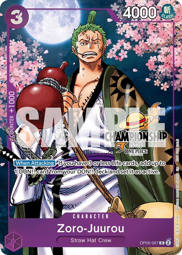 Image of Zoro-Juurou (CS 25-26 Event Pack Finalist Ver.) [One Piece Promotion Cards]