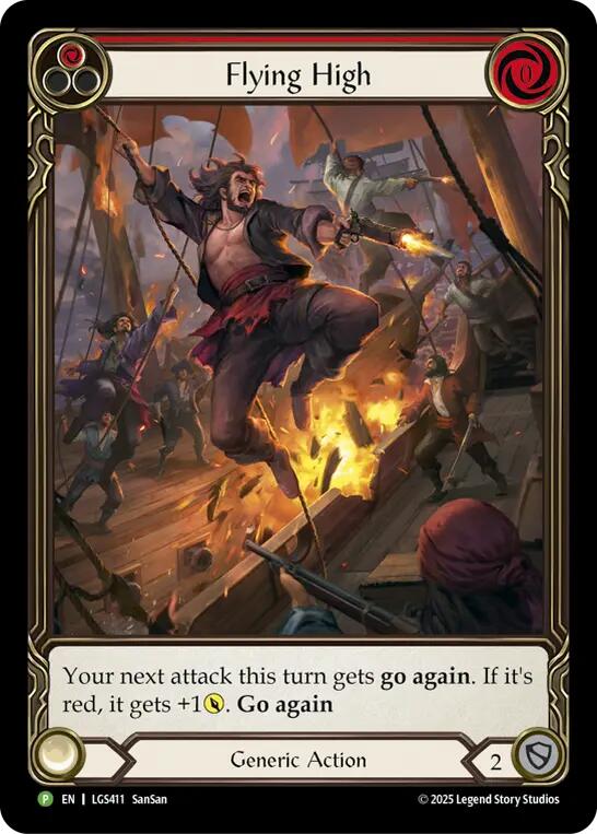 Image of Flying High (Red) [LGS411] (Promo)  Rainbow Foil