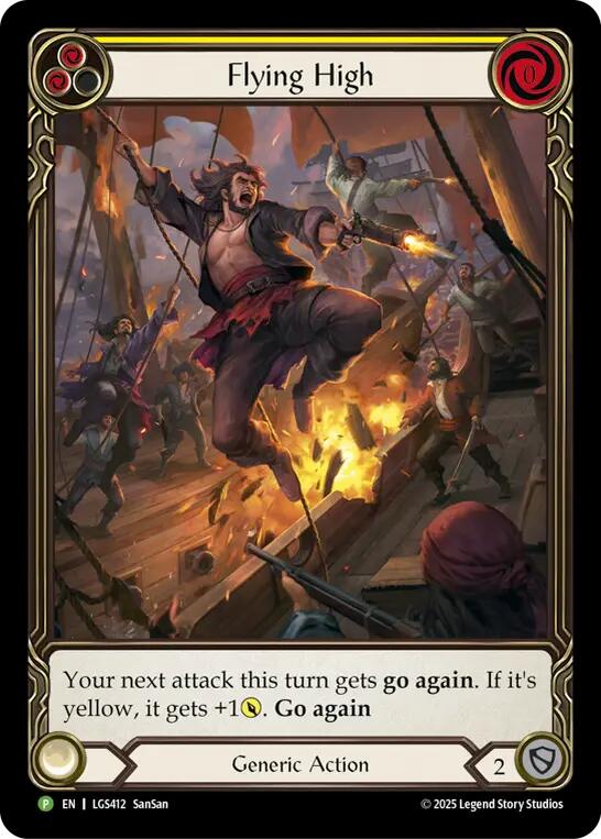 Image of Flying High (Yellow) [LGS412] (Promo)  Rainbow Foil