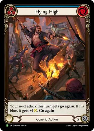 Image of Flying High (Blue) [LGS413] (Promo)  Rainbow Foil