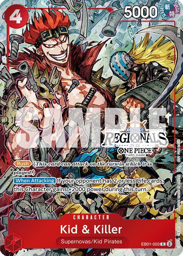 Image of Kid & Killer (Online Regional Participation Pack 2025 Vol.2) [One Piece Promotion Cards]