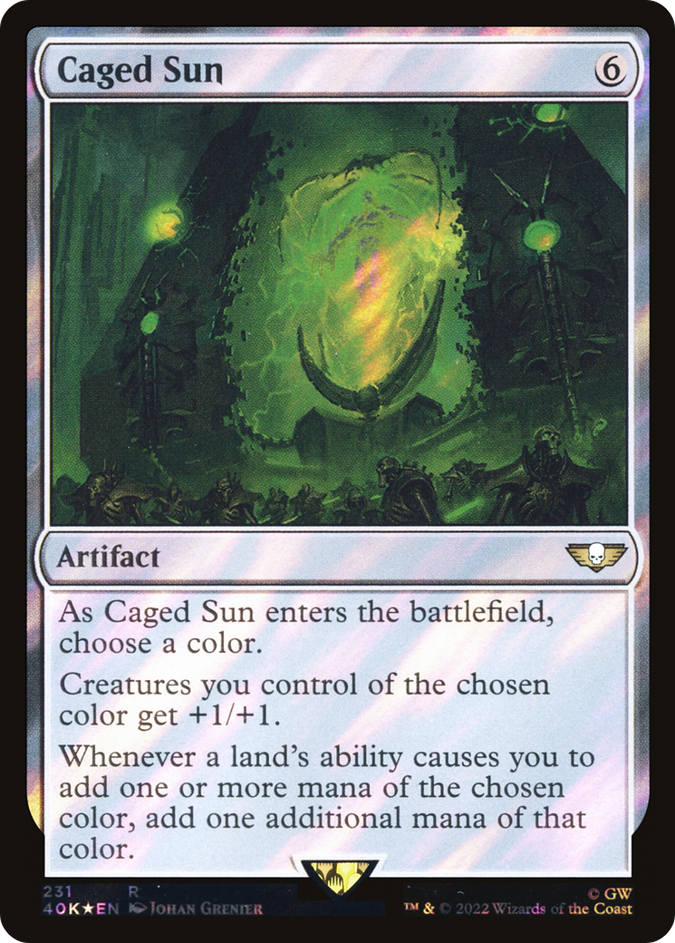 Image of Caged Sun (Surge Foil) [Warhammer 40,000]
