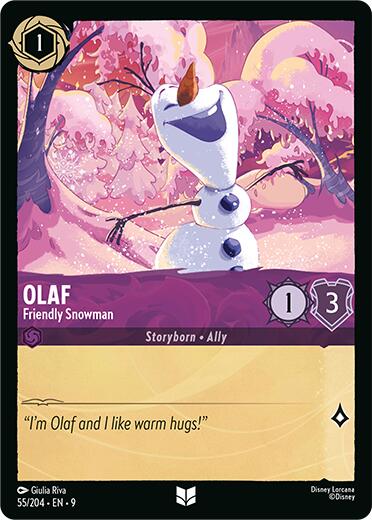 Image of Olaf - Friendly Snowman (55/204) [Fabled]